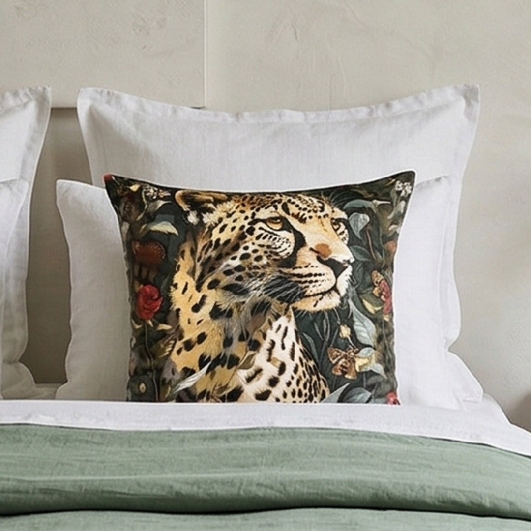 Midnight Leopard Garden - Set of 2