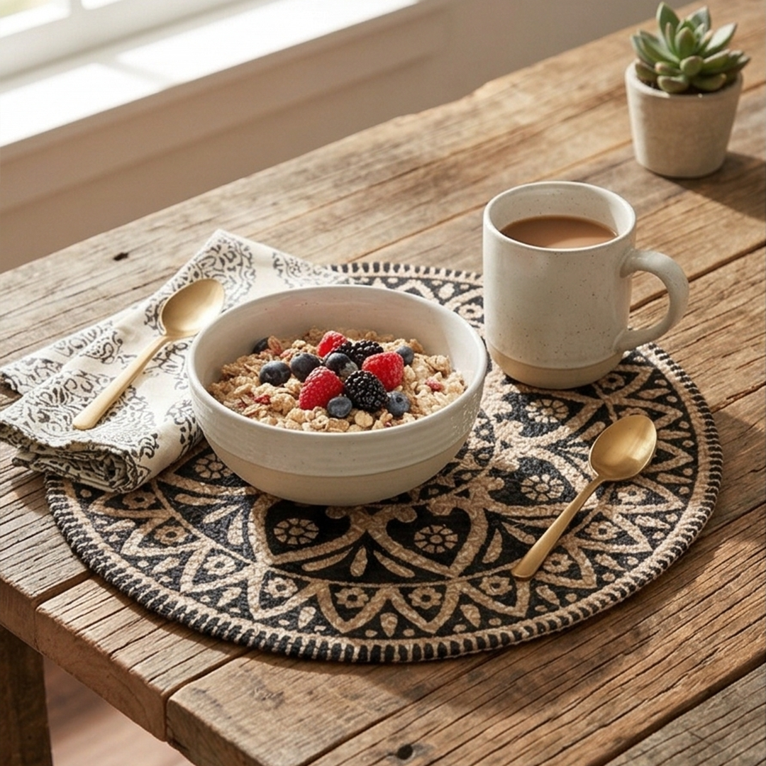 Mandala Print Placemat - Set of 4