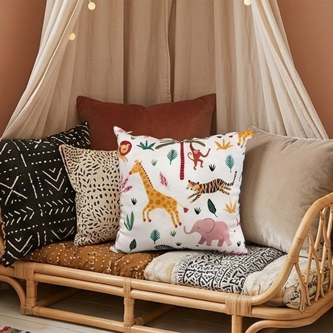Safari Tales Cushion Cover - Set of 2