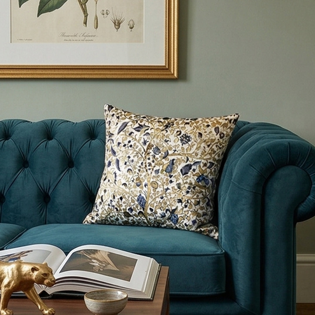 Golden Vine Royale Cushion Cover - Set of 2